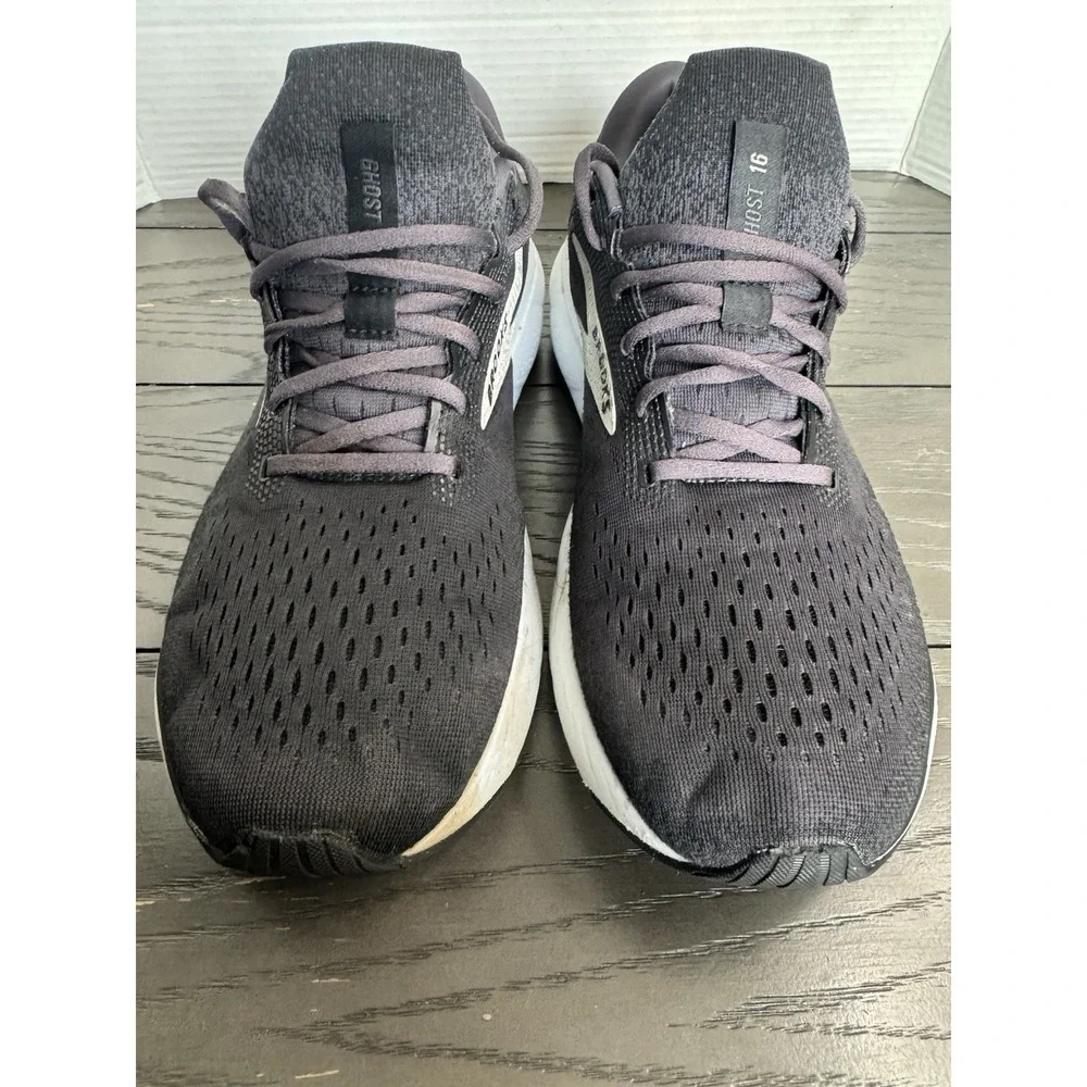 Brooks Ghost 16‎ Men's Size 14 (Medium) D Running Shoes Black, Grey & White